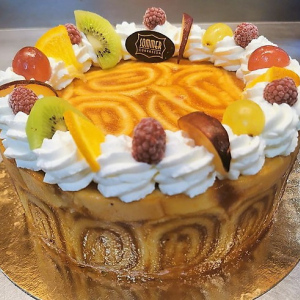 Gyümölcsös charlotte torta