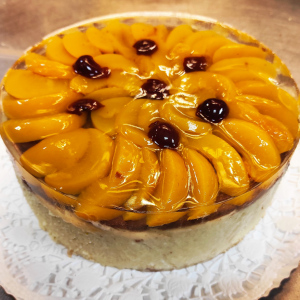 Barackos túró torta