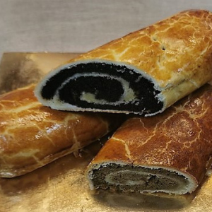 Mazsola nélküli diós bejgli